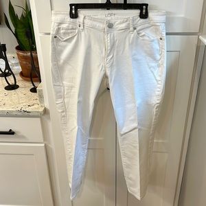 Ann Taylor Loft white jeans
